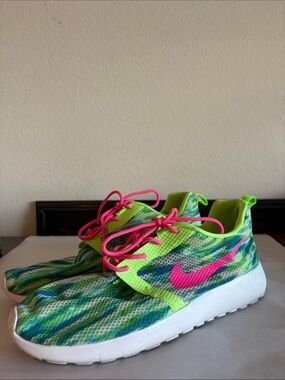 Nike Roshe Run Flight GS Pink Pow / Menta – Flash Lime